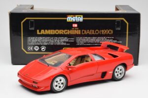 Lamborghini Diablo Červený Bburago 1:18 3028-M1 Kov – obrázek 8 z 8