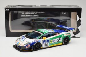 Lamborghini Gallardo LP600+ GT3 Reiter Engineering #34 H-J. Stuck / D. Rostek ADAC 24 Hours Nurburgring 2011 Minichamps 1:18  – obrázek 6 z 6