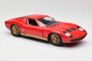 Lamborghini Miura Červený Anson 1:18 30302 Kov – obrázek 6 z 8
