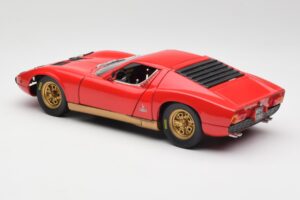 Lamborghini Miura Červený Anson 1:18 30302 Kov – obrázek 7 z 8
