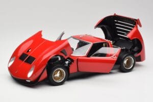Lamborghini Miura SVR Červený & Černý Kyosho 1:18 08319R Kov – obrázek 2 z 8