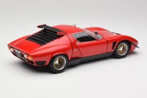 Lamborghini Miura SVR Červený & Černý Kyosho 1:18 08319R Kov – obrázek 3 z 8