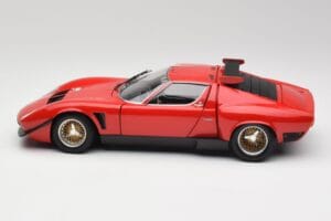 Lamborghini Miura SVR Červený & Černý Kyosho 1:18 08319R Kov – obrázek 4 z 8