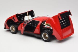 Lamborghini Miura SVR Červený & Černý Kyosho 1:18 08319R Kov – obrázek 5 z 8