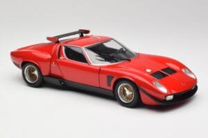 Lamborghini Miura SVR Červený & Černý Kyosho 1:18 08319R Kov – obrázek 6 z 8
