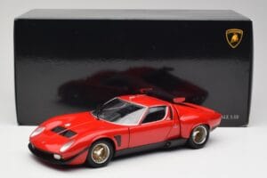Lamborghini Miura SVR Červený & Černý Kyosho 1:18 08319R Kov – obrázek 8 z 8
