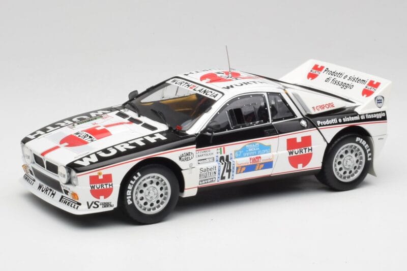 Lancia 037 #1 G. Cunico / E. Bartolich Targa Florio Winner 1983 Kyosho 1:18 08302H Kov