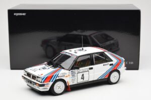 Lancia Delta HF 4WD #4 M. Alen / I. Kivimaki Martini Rally 1000 Lakes 1987 Kyosho 1:18 08960B Kov – obrázek 8 z 8