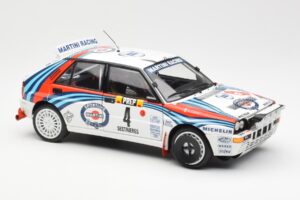 Lancia Delta HF Integrale Evo Martini #4 D. Auriol / B. Occelli Winner Rally Monte Carlo 1992 Kyosho 1:18 08348A Kov – obrázek 6 z 8