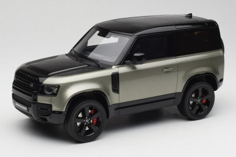 Land Rover Defender 90 HSE P400 L663 Pangea Green Metallic GT Spirit 1:18 GT517 Pryskyřice