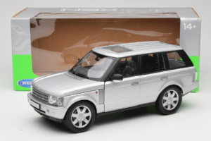 Land Rover Range Rover L322 Stříbrný Welly 1:18 12536W Kov – obrázek 8 z 8
