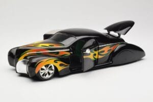 Lincoln Zephyr Scrape Custom Černý s Plameny Hot Wheels 1:18 57319 Kov – obrázek 2 z 8