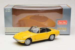Lotus Elan S3 Kabriolet Žlutý Sun Star 1:18 4052 Kov – obrázek 6 z 6