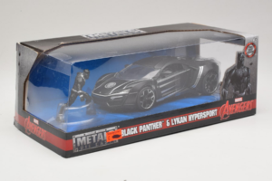 Lykan HyperSport Black Panther S Figurkou Metals Diecast 1:24 99723 Kov – obrázek 2 z 3