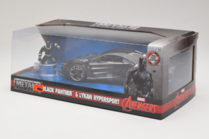 Lykan HyperSport Black Panther S Figurkou Metals Diecast 1:24 99723 Kov – obrázek 3 z 3
