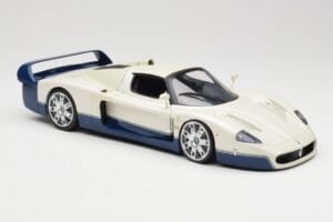 Maserati MC12 Bílý Modrý Hot Wheels 1:18 G7158 Kov – obrázek 6 z 8