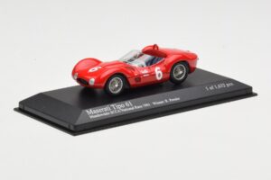 Maserati Tipo 61 #6 R. Penske SCCA National Race Meadowdale 1961 Minichamps 1:43 400611206 Kov – obrázek 2 z 4