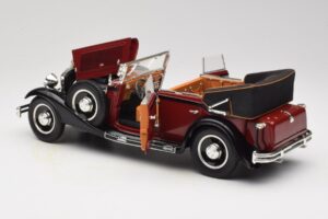Maybach DS8 Zeppelin Červený Anson 1:18 30413 Kov – obrázek 5 z 8