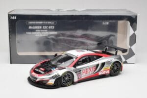 McLaren 12C GT3 Hexis Racing #107 O. Panis / F. Cazenave 24 Hours of Spa 2013 Minichamps 1:18 151131397 Kov – obrázek 6 z 6