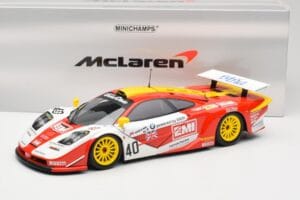McLaren F1 GTR Gulf Team Davidoff #40 D. O'Rourke / G. Sugden / J. Auberlein 24 Hours of Le Mans 1998 Minichamps 1:18 5301338 – obrázek 8 z 8