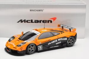 McLaren F1 GTR Kokusai Kaihatsu Racing #53 O. Giroix / J. Sala / P. Deletraz 24 Hours of Le Mans 1996 Minichamps 1:18 5301336 – obrázek 8 z 8
