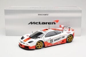 McLaren F1 GTR West Competition #49 J. Nielsen / J. Mass / T. Bscher 24 Hours of Le Mans 1995 Minichamps 1:18 530133549 Kov – obrázek 8 z 8