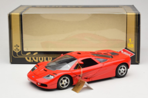 McLaren F1 High Mirror Light Red Guiloy 1:18 67505 Kov – obrázek 8 z 8