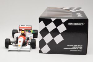 McLaren MP4/8 Ford #8 A. Senna Winner European GP Donington 1993 Minichamps 1:18 540931848 Kov – obrázek 6 z 6