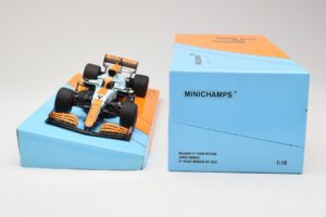 McLaren MCL35M #4 L. Norris 3rd Place Monaco GP 2021 Minichamps 1:18 533212402 Kov – obrázek 6 z 6