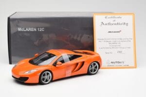 McLaren MP4-12C Oranžový AUTOart 1:18 76006 Kov – obrázek 8 z 8