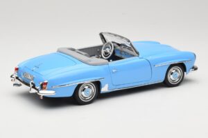 Mercedes 190 SL W121 Světle Modrý Norev 1:18 183400 Kov – obrázek 3 z 8