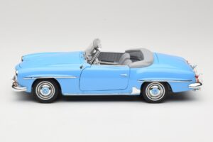 Mercedes 190 SL W121 Světle Modrý Norev 1:18 183400 Kov – obrázek 4 z 8