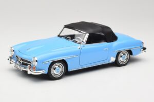 Mercedes 190 SL W121 Světle Modrý Norev 1:18 183400 Kov