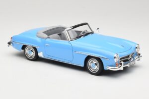 Mercedes 190 SL W121 Světle Modrý Norev 1:18 183400 Kov – obrázek 6 z 8