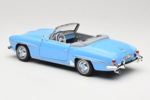 Mercedes 190 SL W121 Světle Modrý Norev 1:18 183400 Kov – obrázek 7 z 8