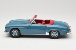 Mercedes 190 SL W121 Modrý Minichamps 1:18 103037033 Kov – obrázek 4 z 8