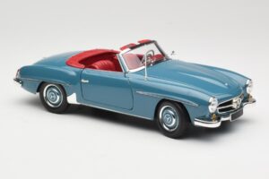 Mercedes 190 SL W121 Modrý Minichamps 1:18 103037033 Kov – obrázek 6 z 8