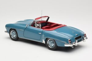 Mercedes 190 SL W121 Modrý Minichamps 1:18 103037033 Kov – obrázek 7 z 8