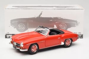 Mercedes 190 SL W121 Guards Red Minichamps 1:18 100037032 Kov – obrázek 8 z 8
