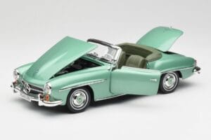 Mercedes 190 SL W121 Světle Zelený Metallic Norev 1:18 183401 Kov – obrázek 2 z 9