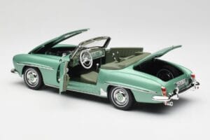 Mercedes 190 SL W121 Světle Zelený Metallic Norev 1:18 183401 Kov – obrázek 6 z 9