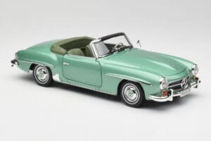 Mercedes 190 SL W121 Světle Zelený Metallic Norev 1:18 183401 Kov – obrázek 7 z 9
