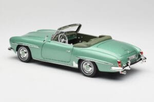 Mercedes 190 SL W121 Světle Zelený Metallic Norev 1:18 183401 Kov – obrázek 8 z 9
