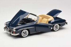 Mercedes 190 SL W121 Middle Blue Norev 1:18 183403 Kov – obrázek 2 z 8