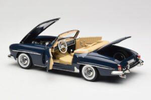 Mercedes 190 SL W121 Middle Blue Norev 1:18 183403 Kov – obrázek 5 z 8