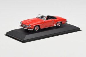 Mercedes 190 SL W121 Červený Minichamps 1:43 940033131 Kov – obrázek 2 z 4