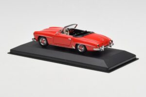 Mercedes 190 SL W121 Červený Minichamps 1:43 940033131 Kov – obrázek 3 z 4