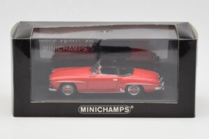 Mercedes 190 SL W121 Červený Minichamps 1:43 940033131 Kov – obrázek 4 z 4