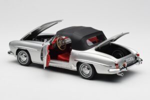 Mercedes 190 SL W121 Stříbrný Norev 1:18 B660640604 Kov – obrázek 5 z 8