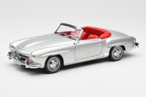 Mercedes 190 SL W121 Stříbrný Norev 1:18 B660640604 Kov